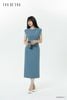 Đầm tay ngắn, Dáng thắt eo 25SDKE031X
