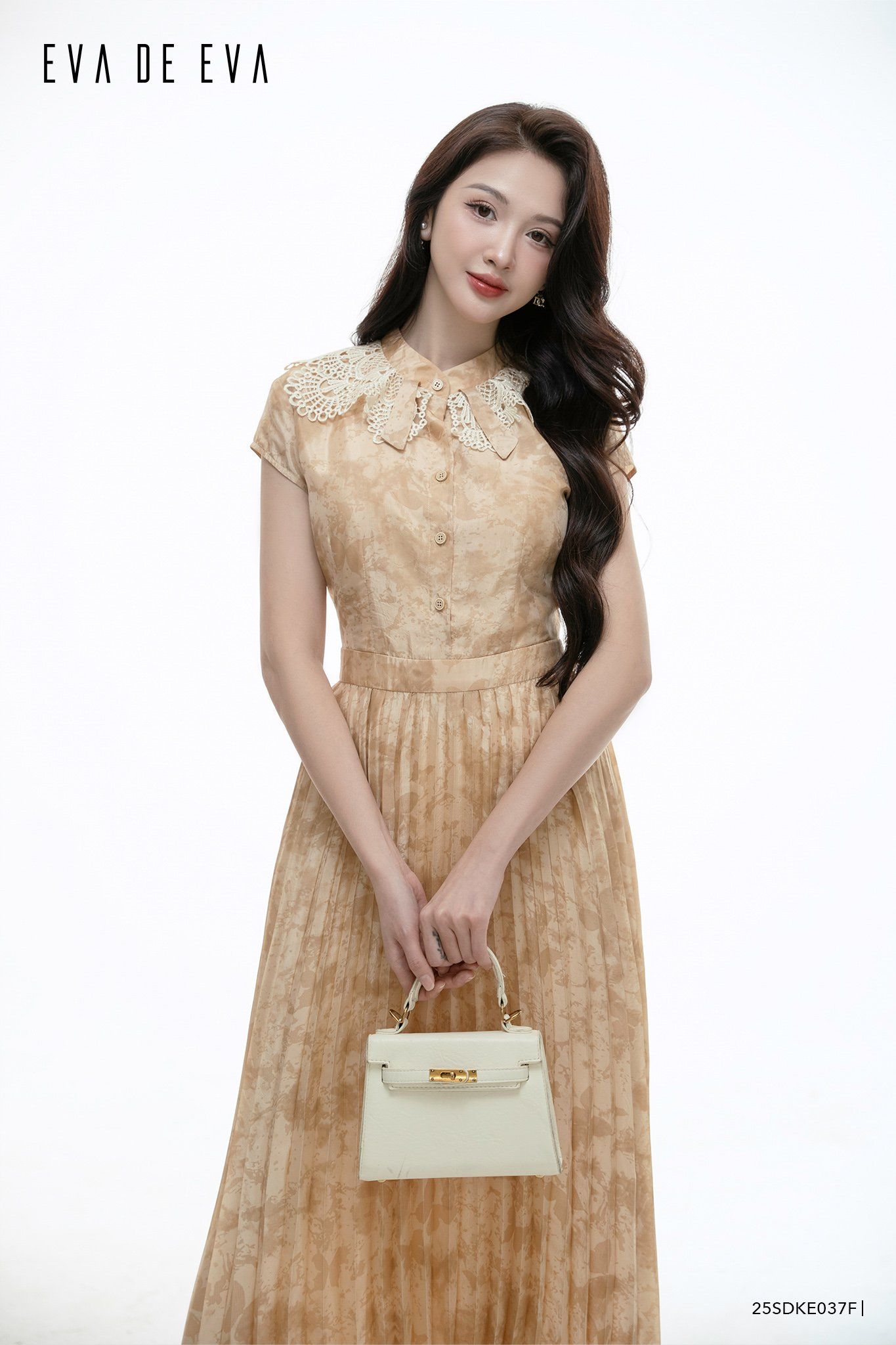  Đầm tay ngắn,  25SDKE037F 