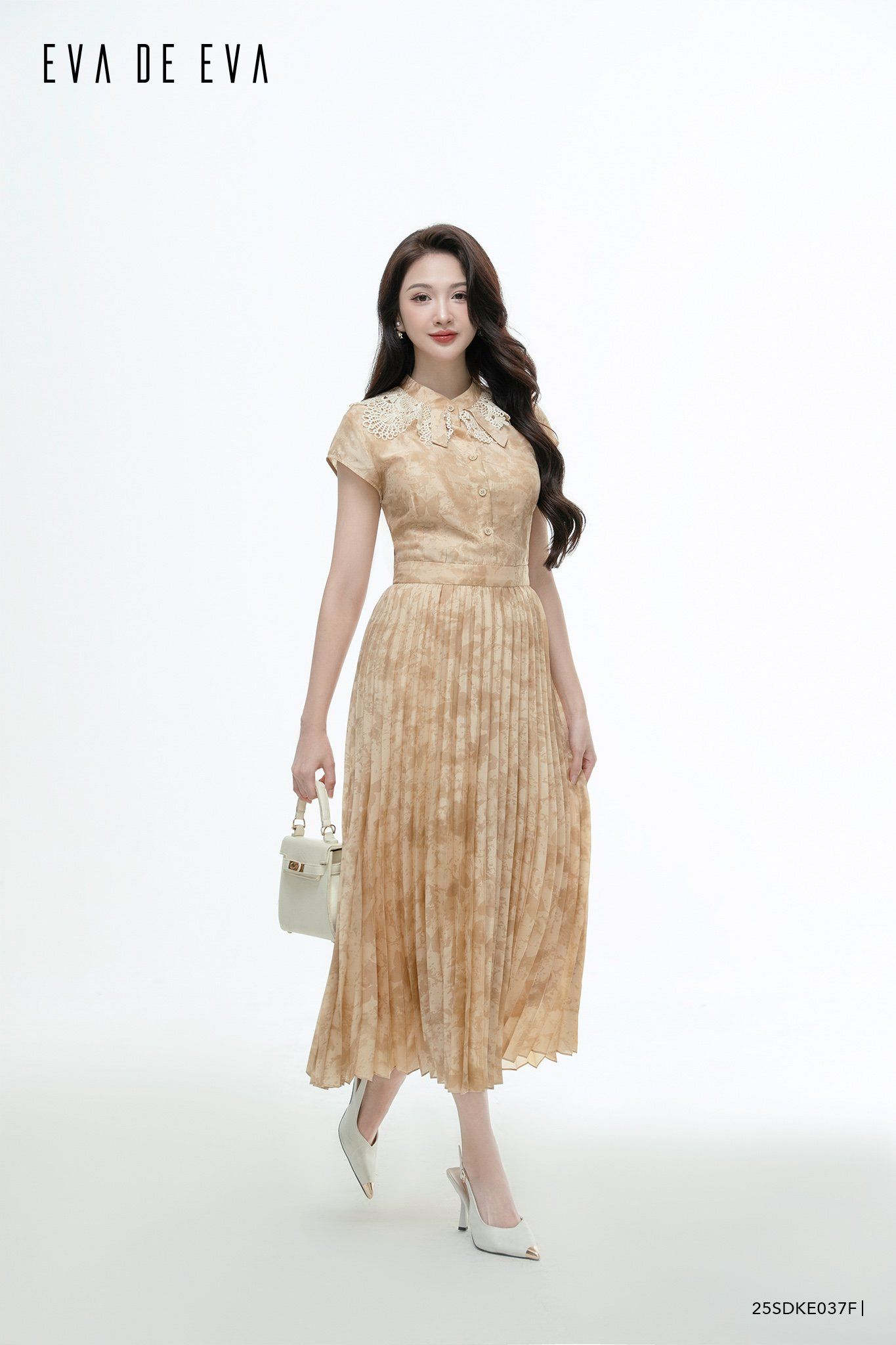 Đầm tay ngắn,  25SDKE037F 