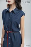  Đầm tay ngắn, Dáng thắt eo 25SDKE051X 