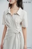  Đầm tay ngắn, Dáng thắt eo 25SDKE059G 