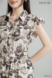  Đầm tay ngắn, Dáng thắt eo 25SDKE061F 
