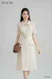  Đầm tay ngắn, Dáng thắt eo 25SDKE062B 