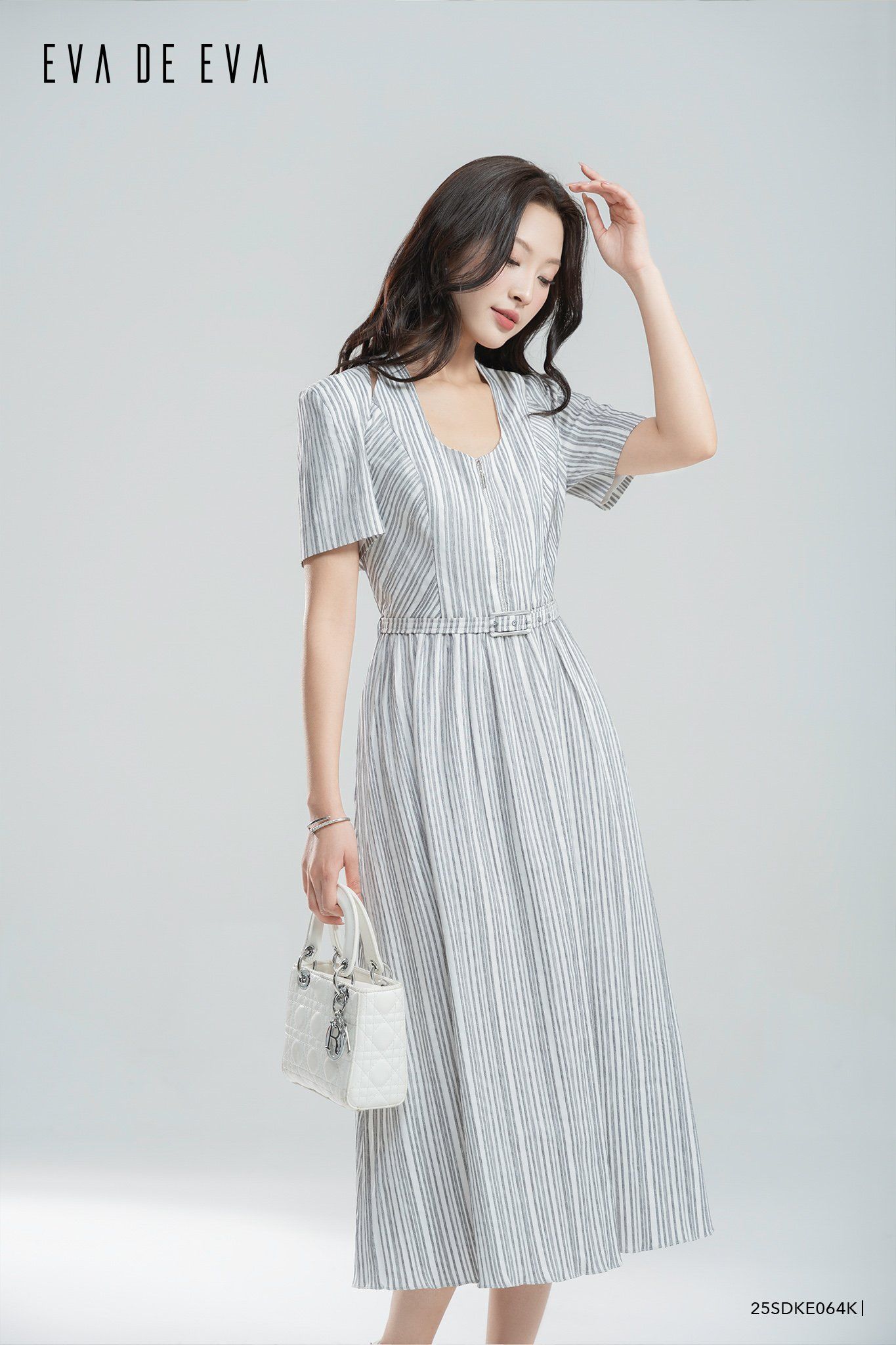  Đầm tay ngắn,  25SDKE064K 