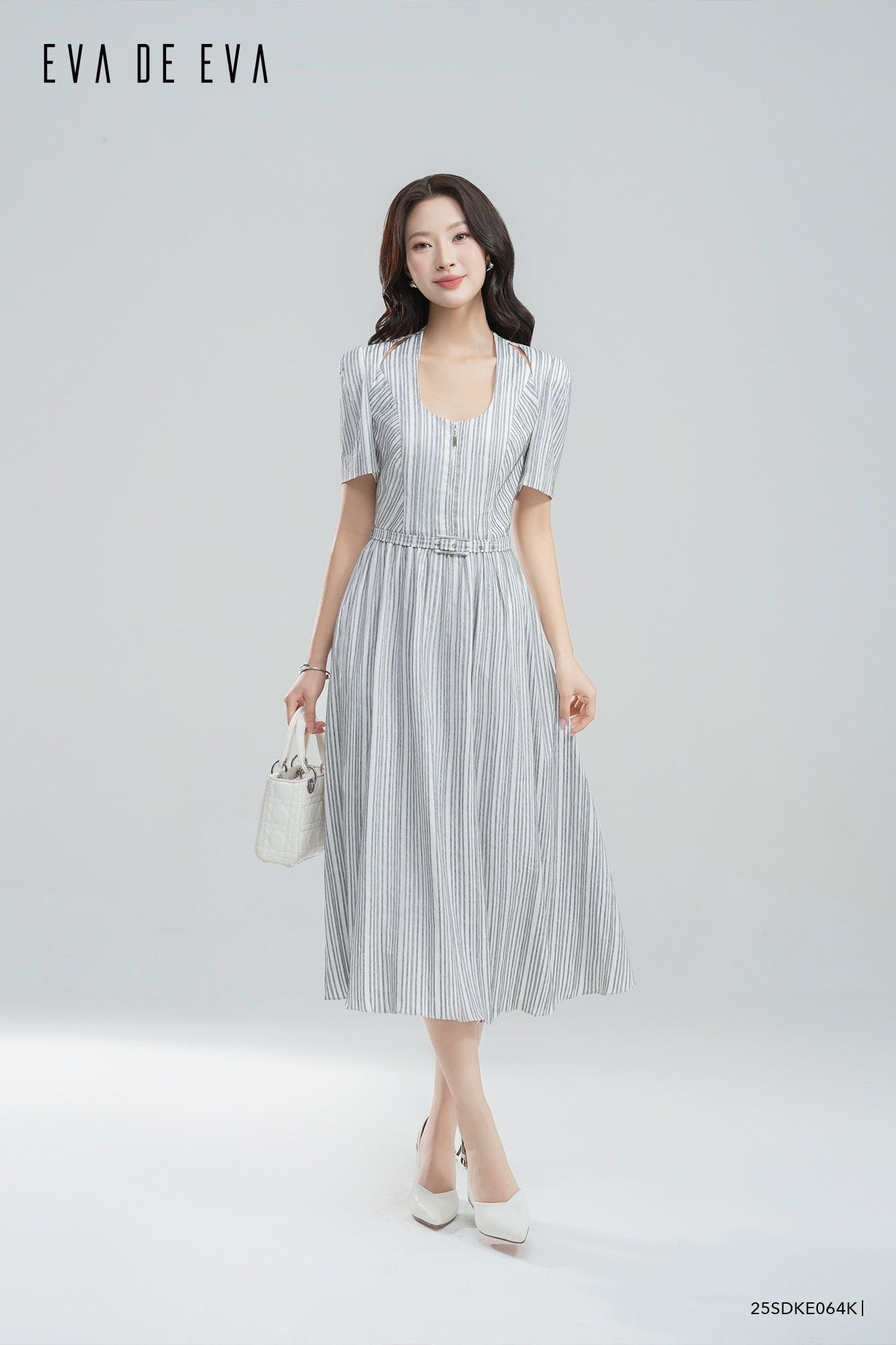  Đầm tay ngắn,  25SDKE064K 