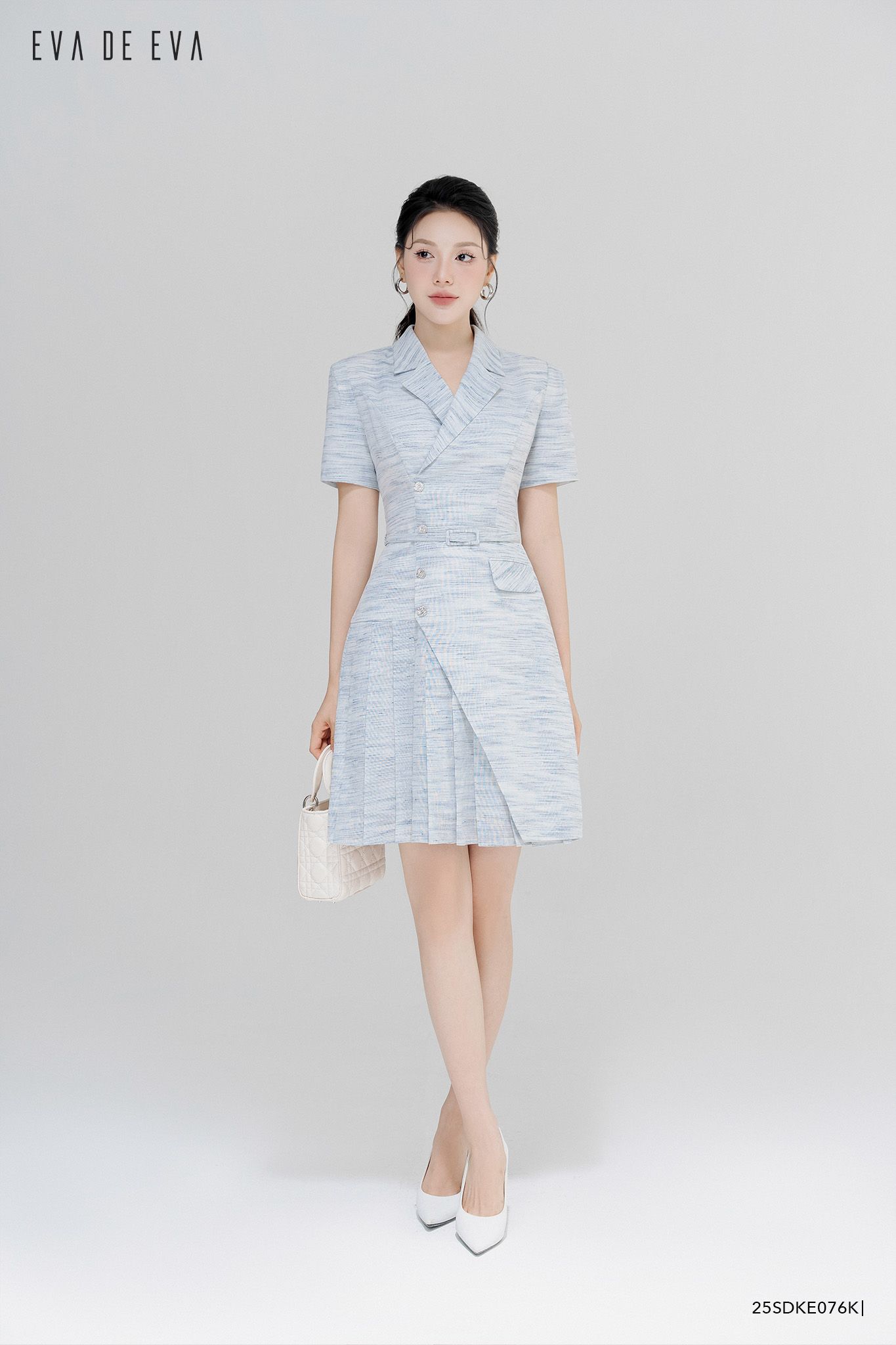  Đầm tay ngắn,  25SDKE076K 
