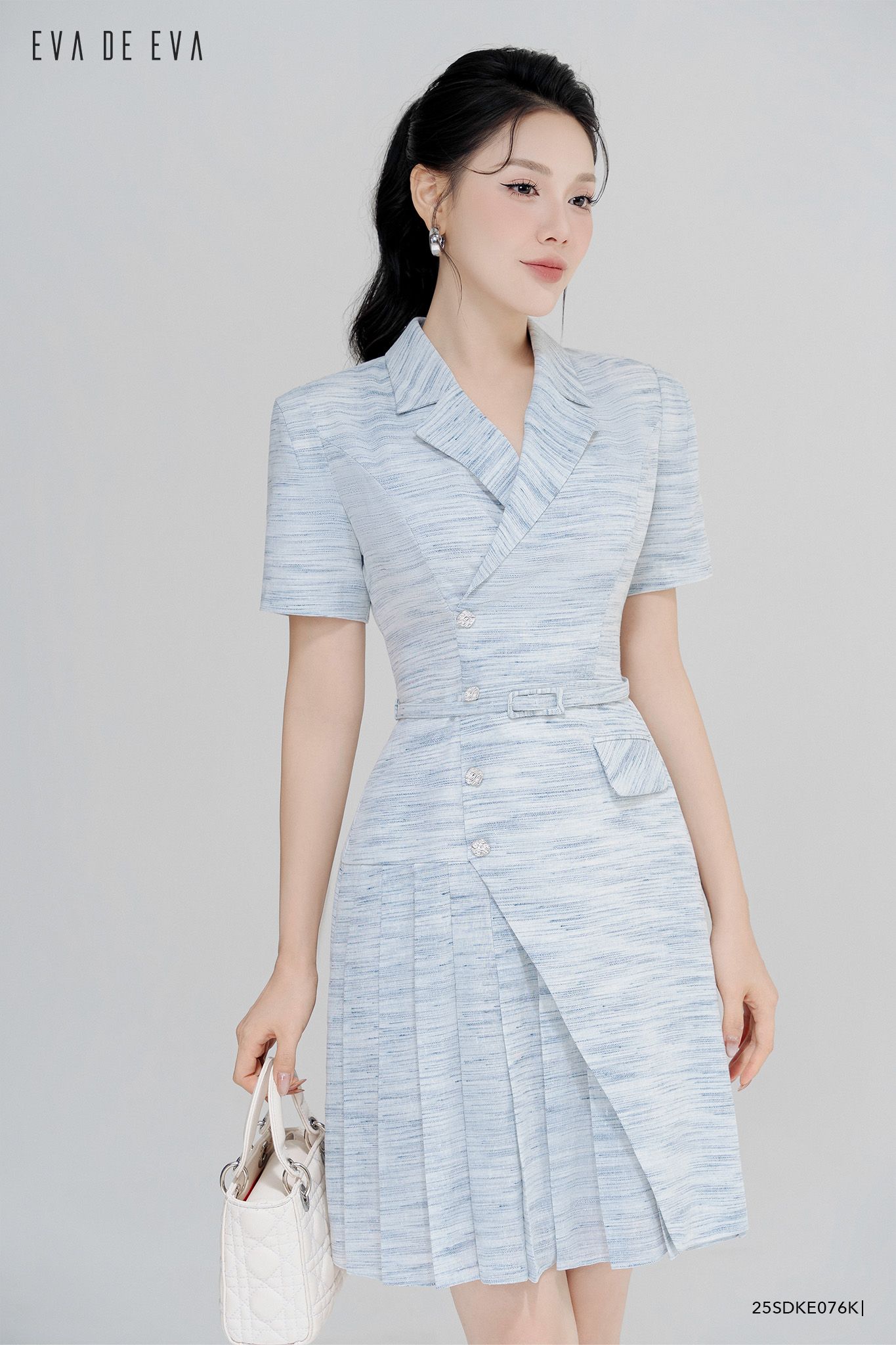  Đầm tay ngắn,  25SDKE076K 