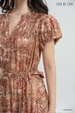  Đầm tay ngắn, Dáng thắt eo 25SDKE087F 