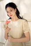  Đầm tay ngắn,  25SDKE088B 