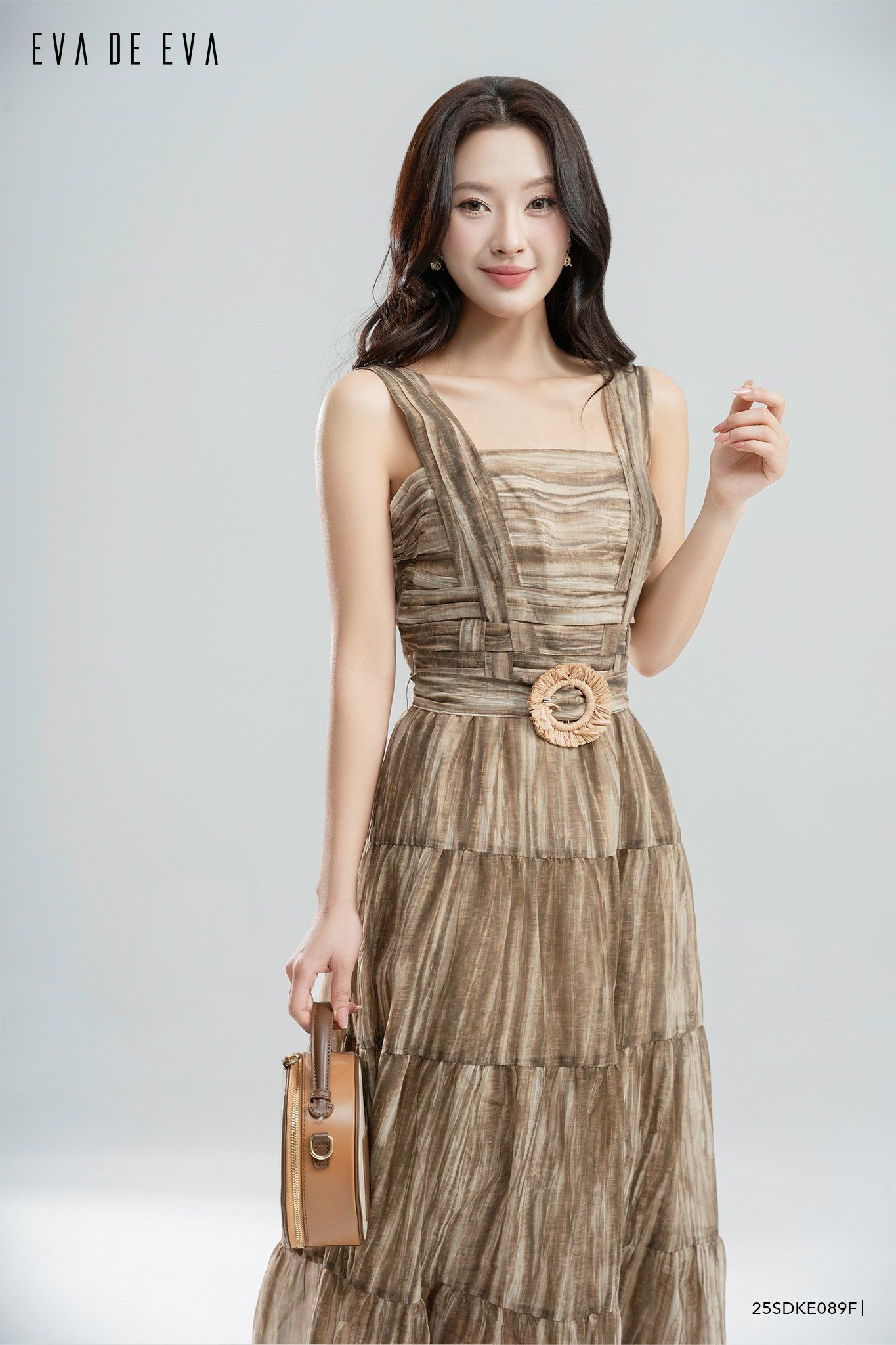  Đầm hai dây,  25SDKE089F 