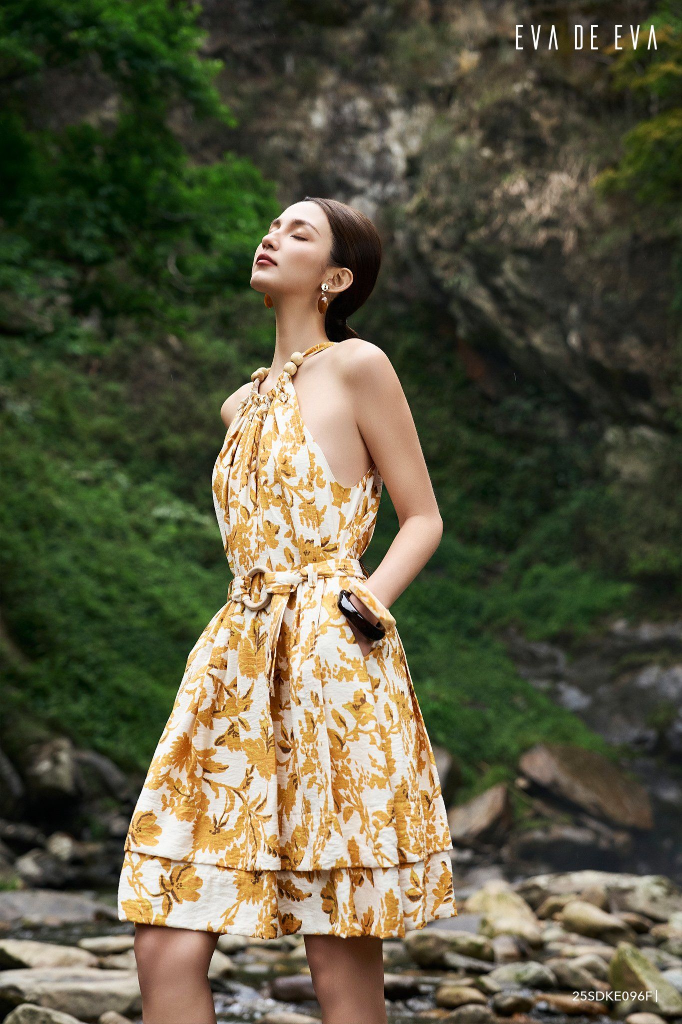  Đầm hai dây,  25SDKE096F 