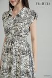  Đầm tay ngắn,  25SDKE104F 