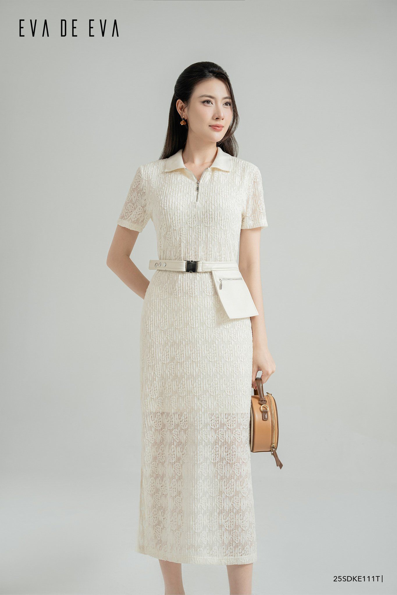 Đầm tay ngắn,  25SDKE111T 