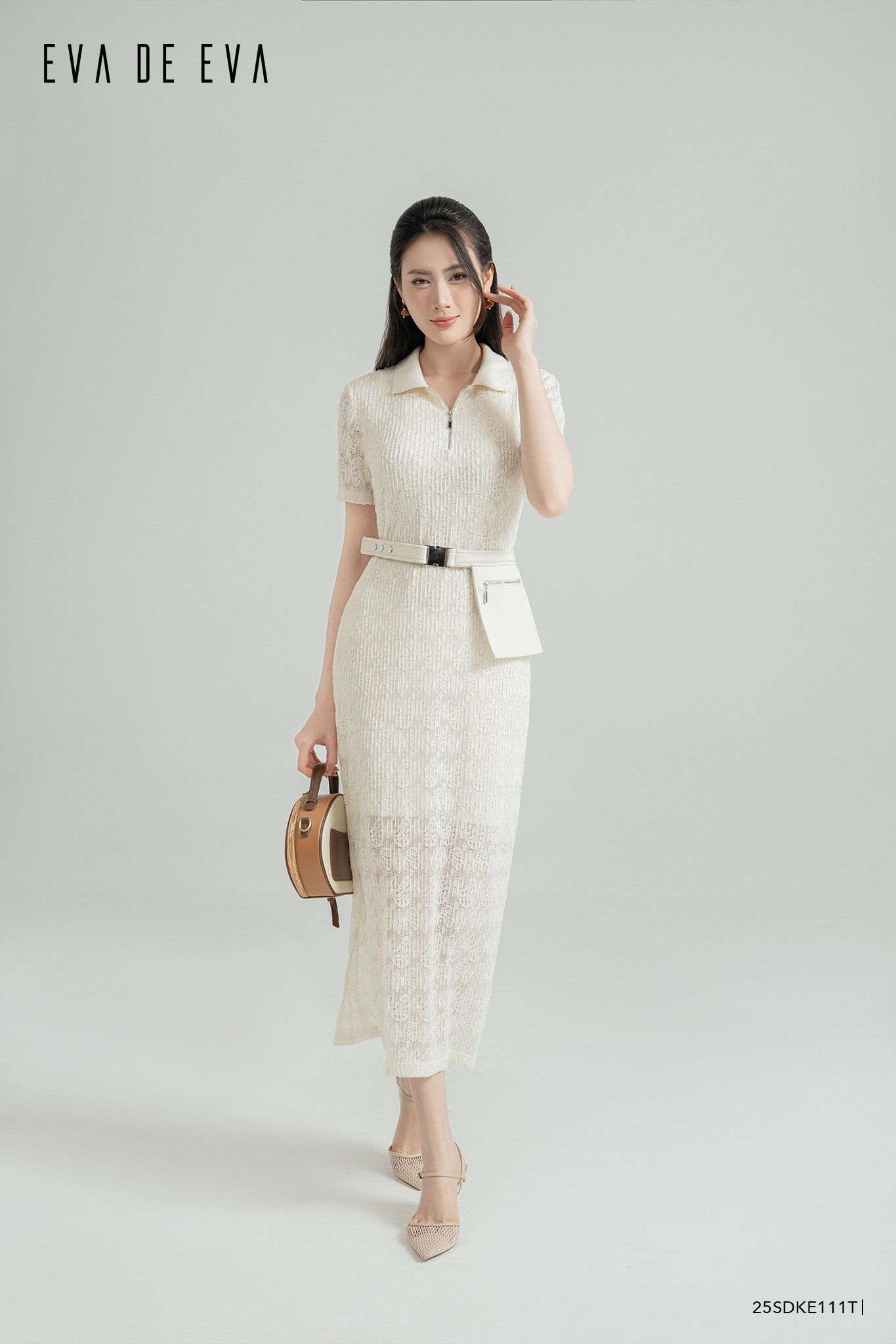  Đầm tay ngắn,  25SDKE111T 