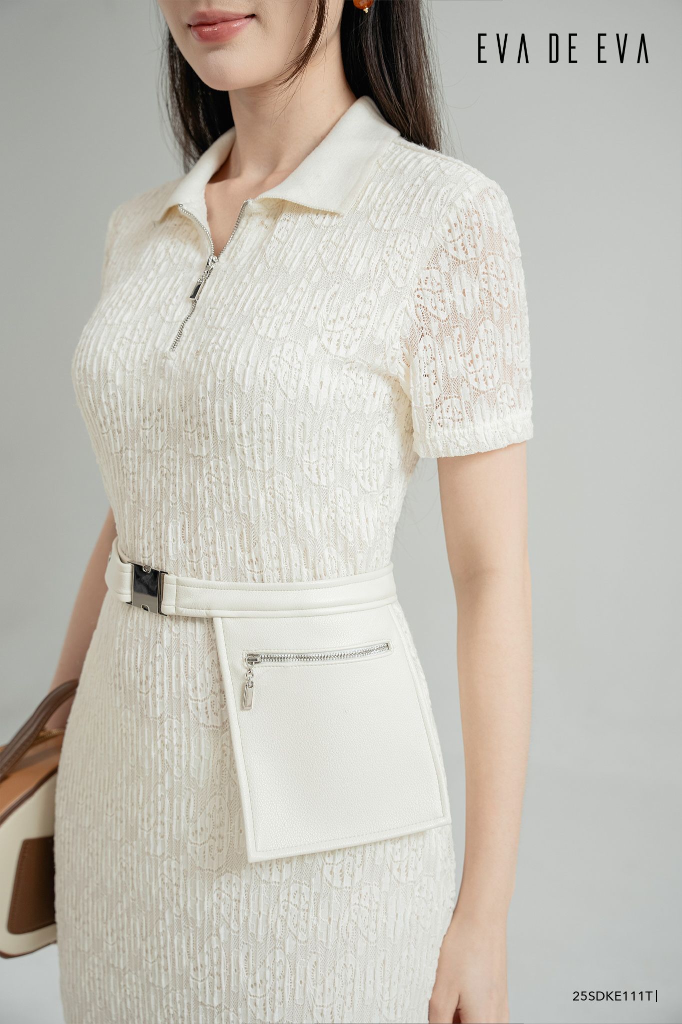  Đầm tay ngắn,  25SDKE111T 