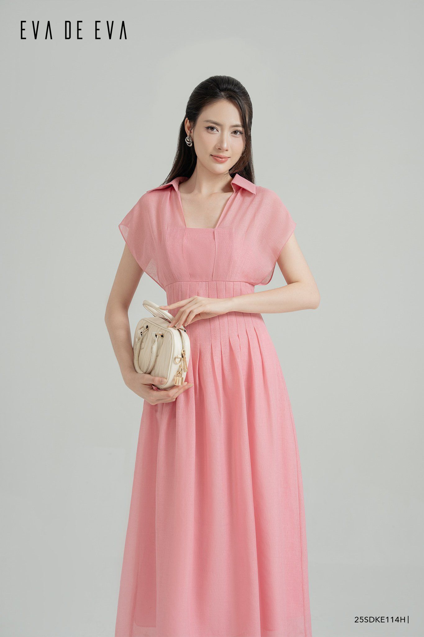  Đầm tay ngắn,  25SDKE114H 