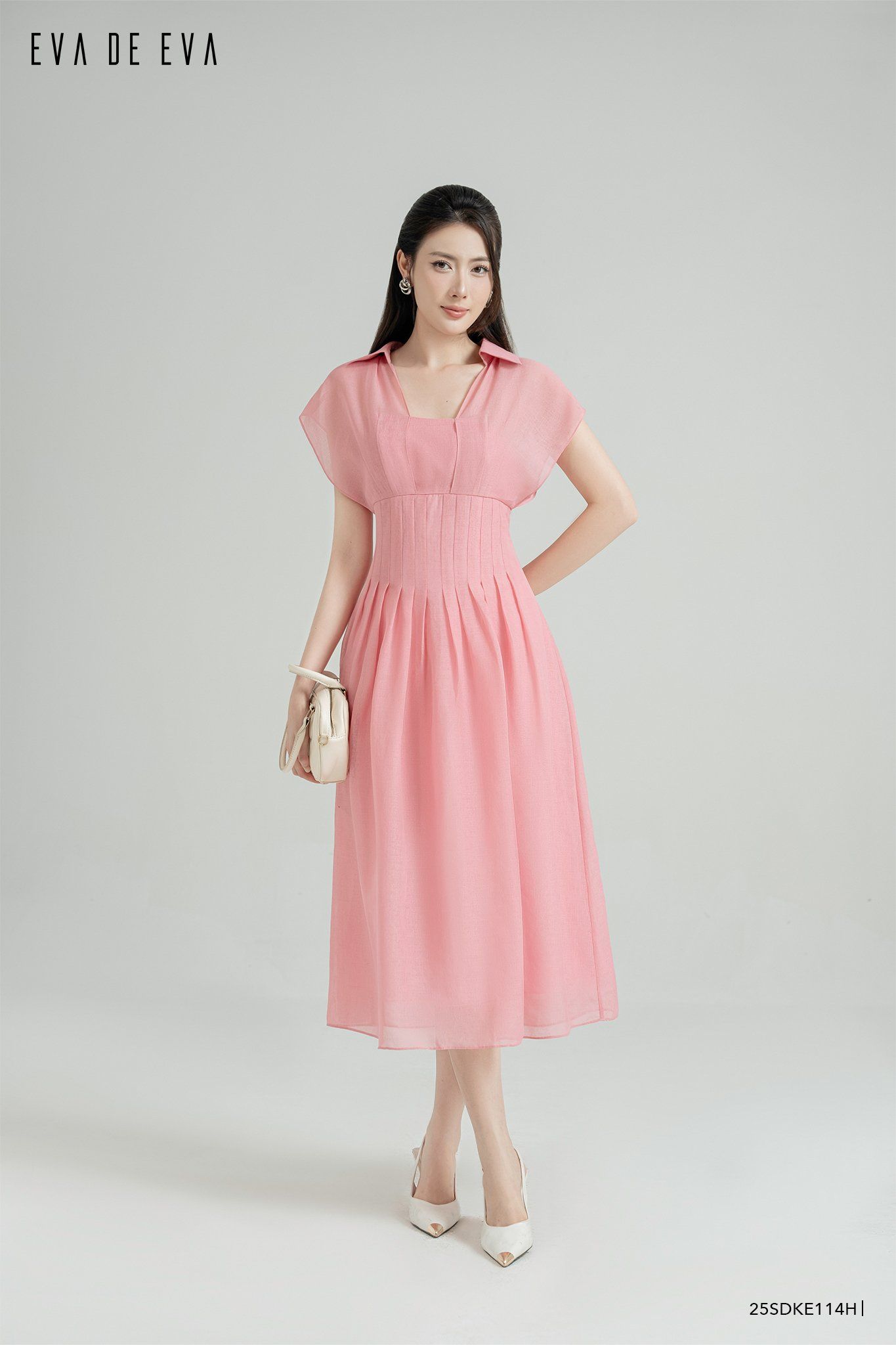  Đầm tay ngắn,  25SDKE114H 