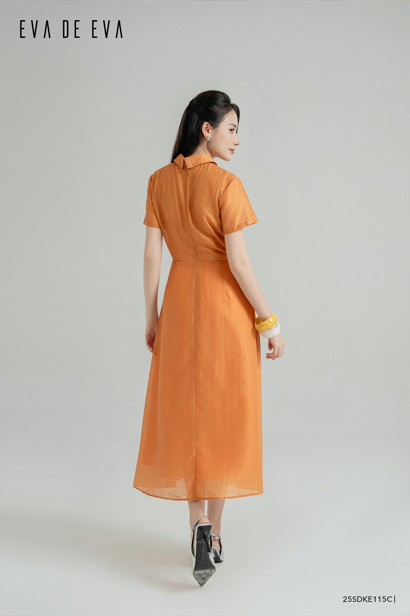  Đầm tay ngắn,  25SDKE115C 