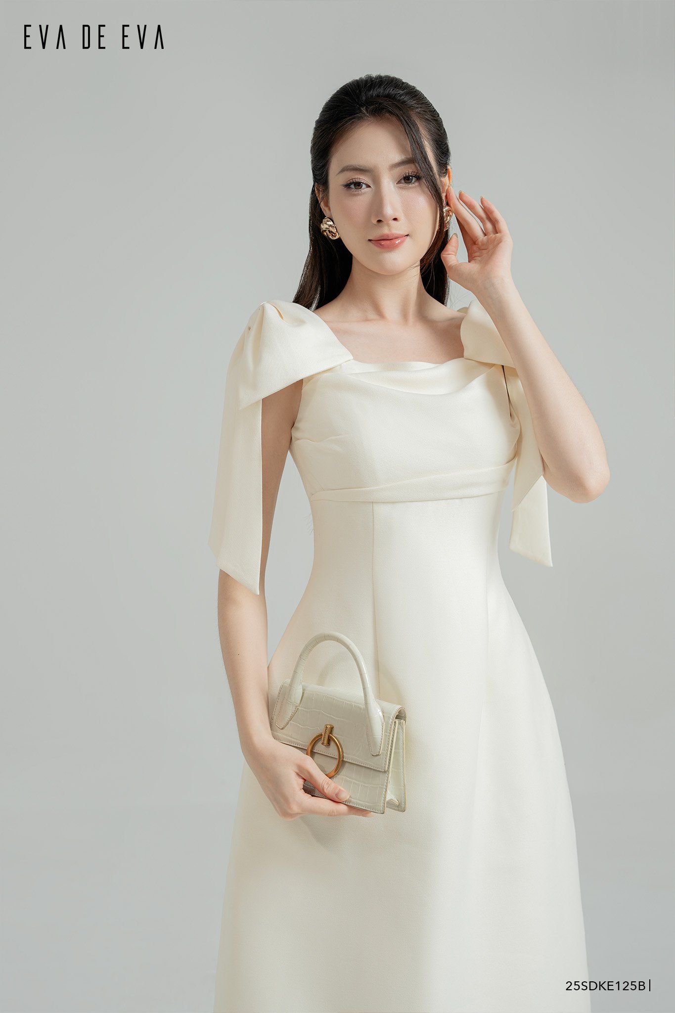  Đầm trễ vai,  25SDKE125B 