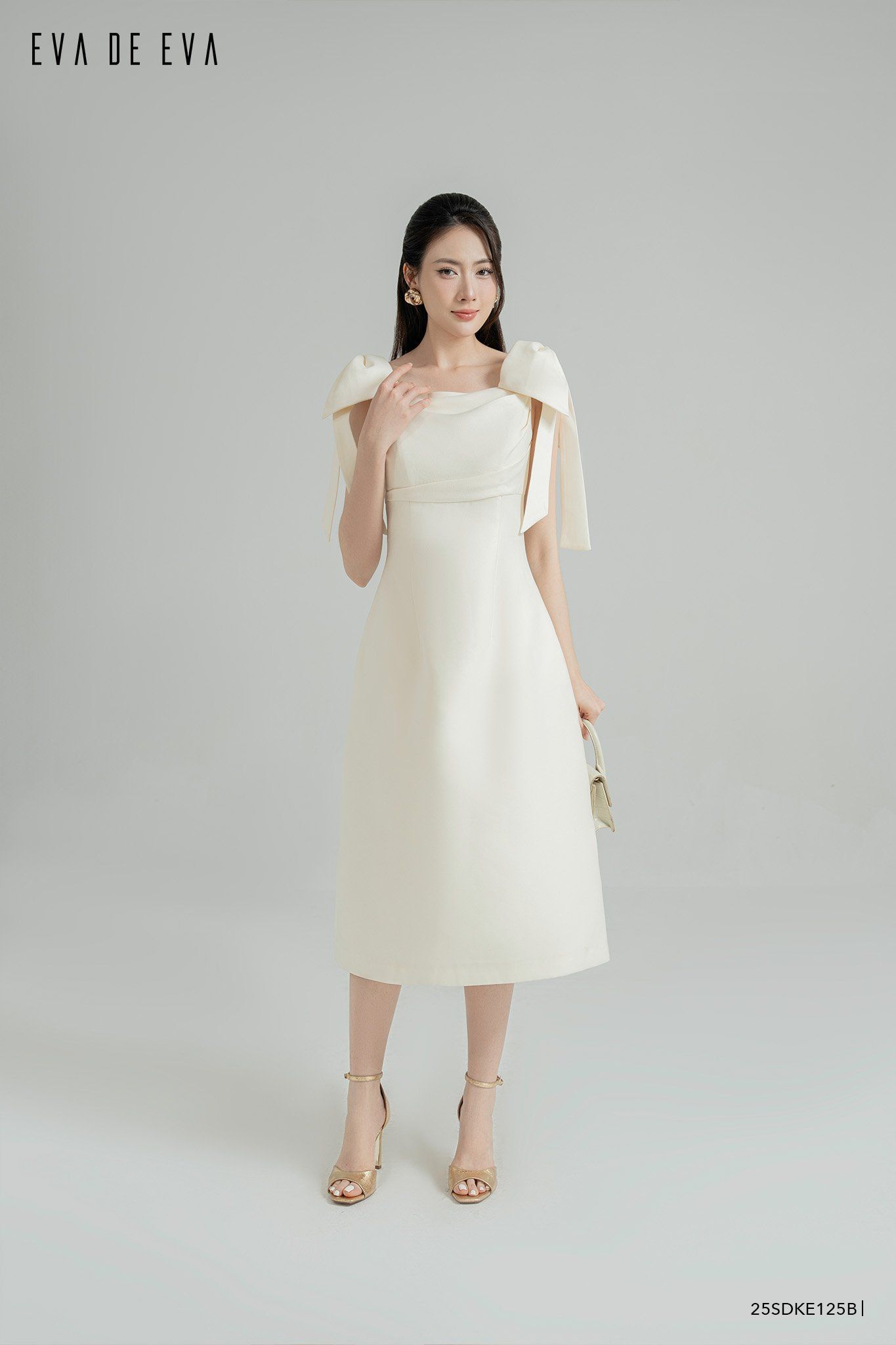  Đầm trễ vai,  25SDKE125B 