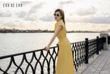  Đầm tay ngắn,  25SDKE159Y 