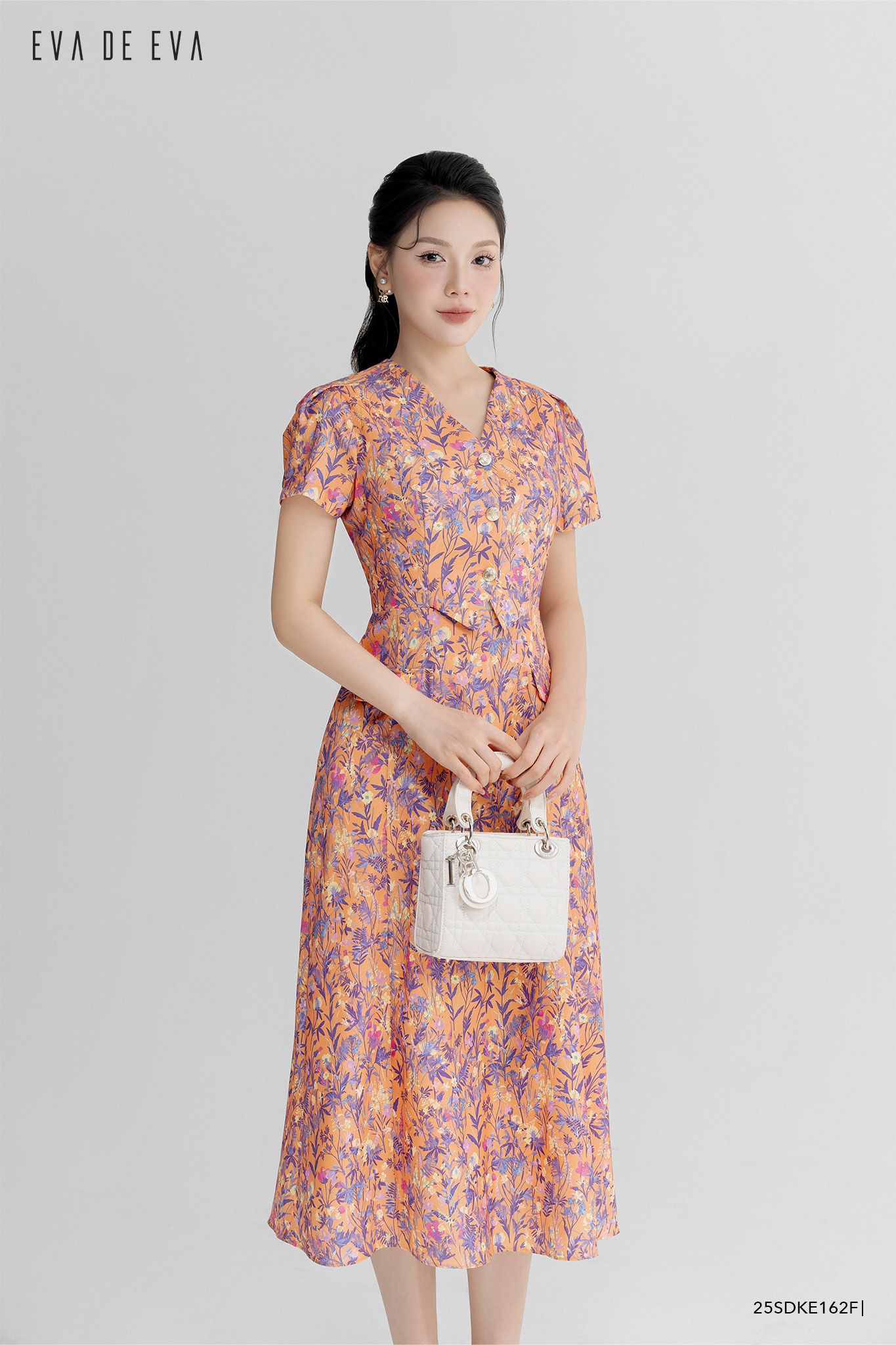  Đầm tay ngắn,  25SDKE162F 