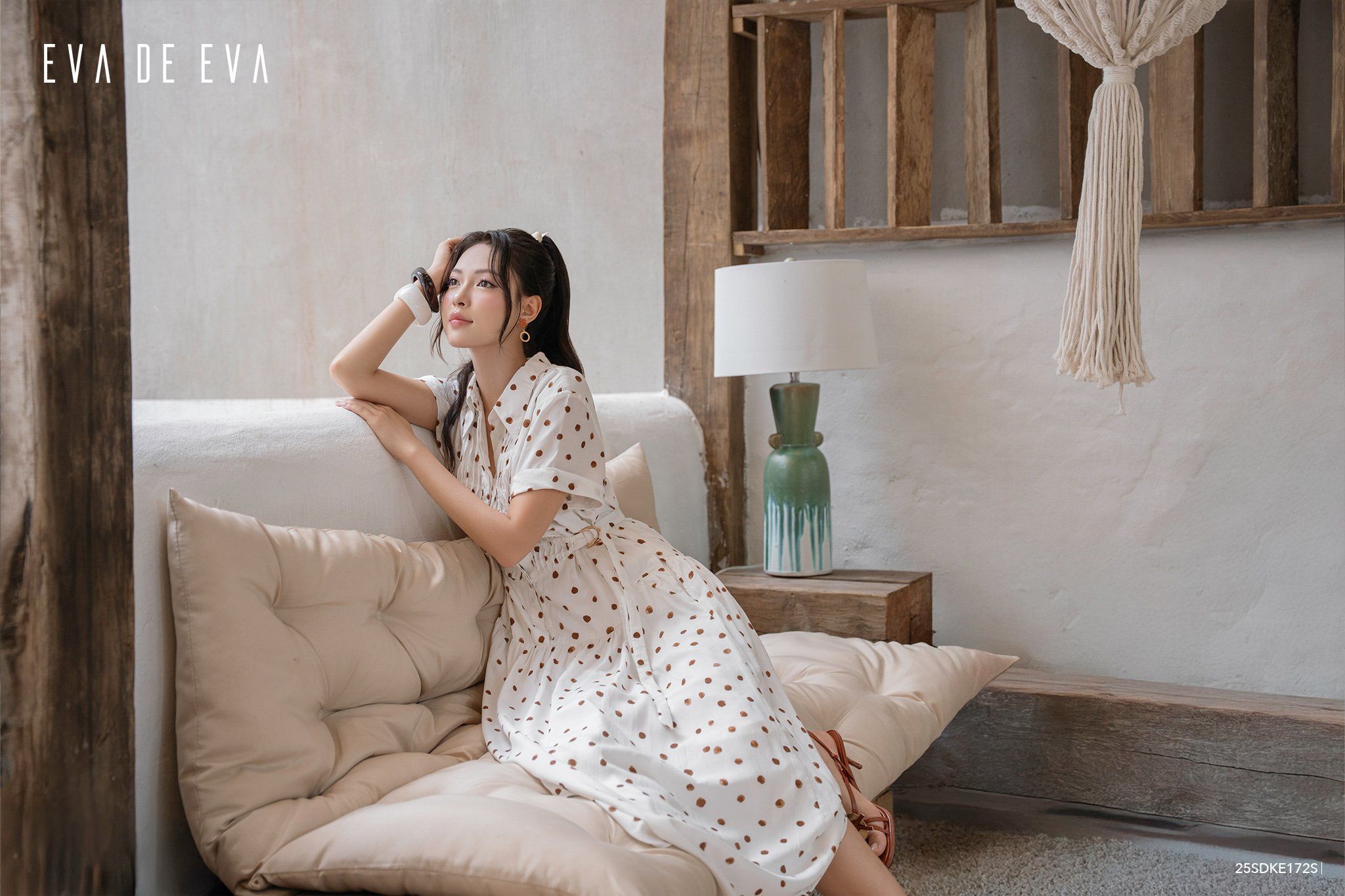  Đầm tay ngắn, Dáng thắt eo 25SDKE172S 