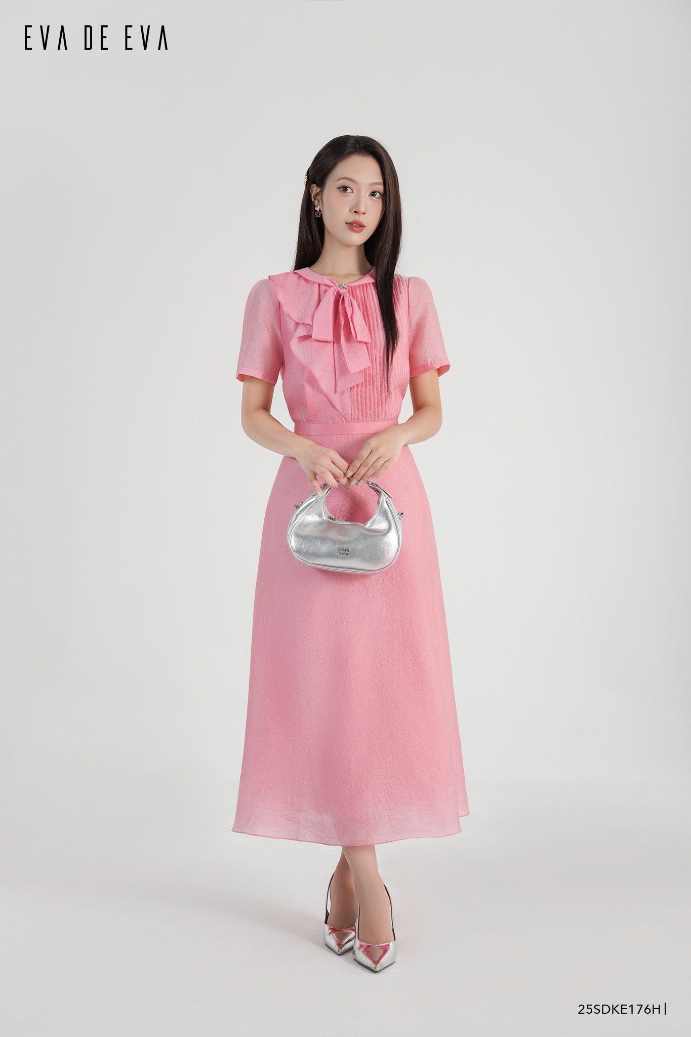  Đầm tay ngắn,  25SDKE176H 