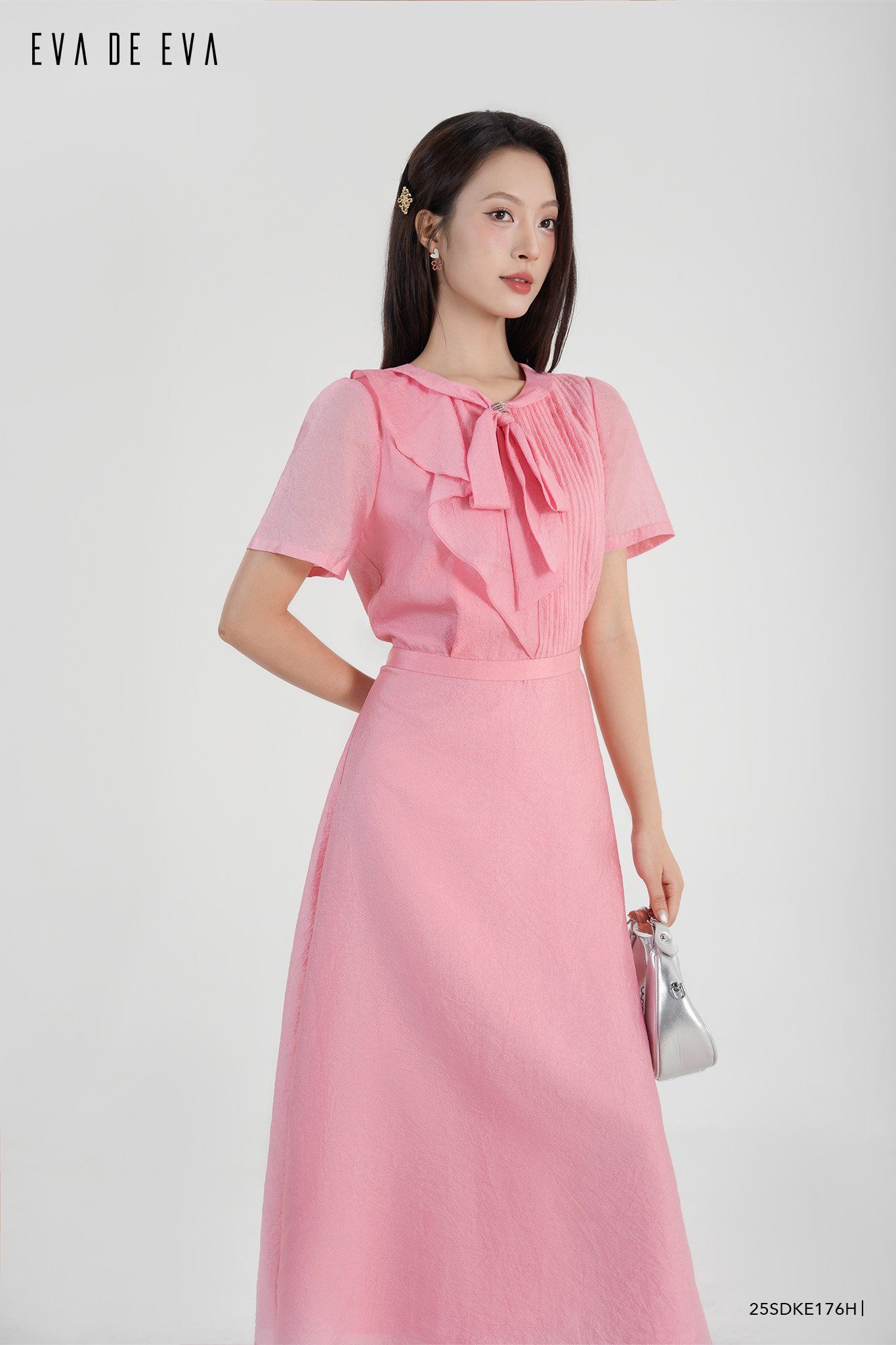  Đầm tay ngắn,  25SDKE176H 