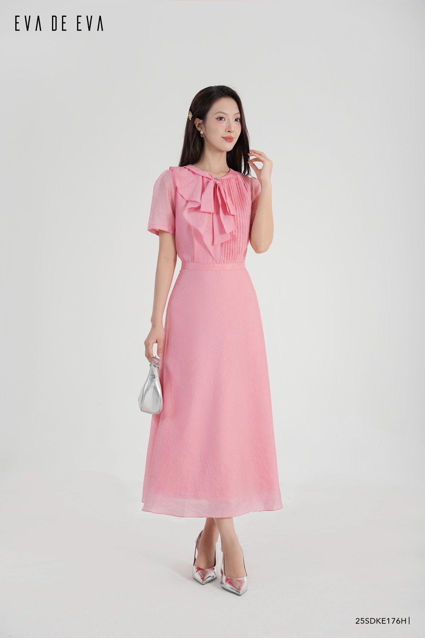  Đầm tay ngắn,  25SDKE176H 
