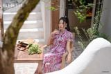  Đầm tay ngắn,  25SDKE182F 