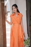  Đầm tay ngắn, Dáng thắt eo 25SDKE199C 