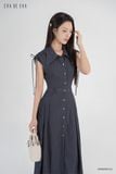  Đầm tay ngắn, Dáng thắt eo 25SDKE221X 