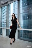  Đầm sát nách, Dáng thắt eo 25SDKE235D 