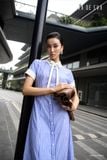  Đầm tay ngắn, Dáng thắt eo 25SDKE238K 