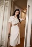  Đầm tay ngắn, Dáng thắt eo 25SDKE241B 