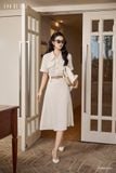  Đầm tay ngắn, Dáng thắt eo 25SDKE241B 