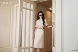  Đầm tay ngắn, Dáng thắt eo 25SDKE241B 