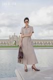  Đầm tay ngắn, Dáng thắt eo 25SDKE255K 