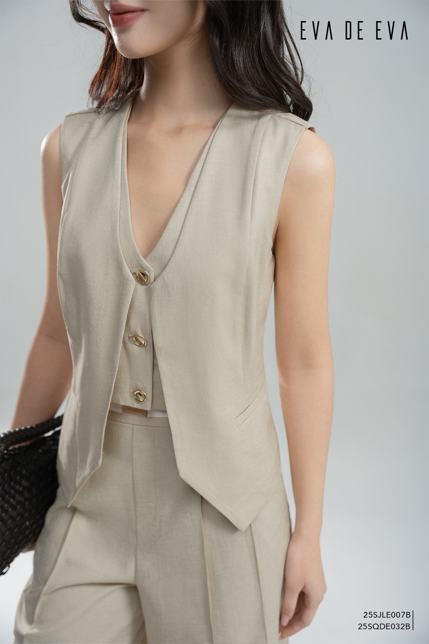  Quần dài, Ống suông 25SQDE032B 