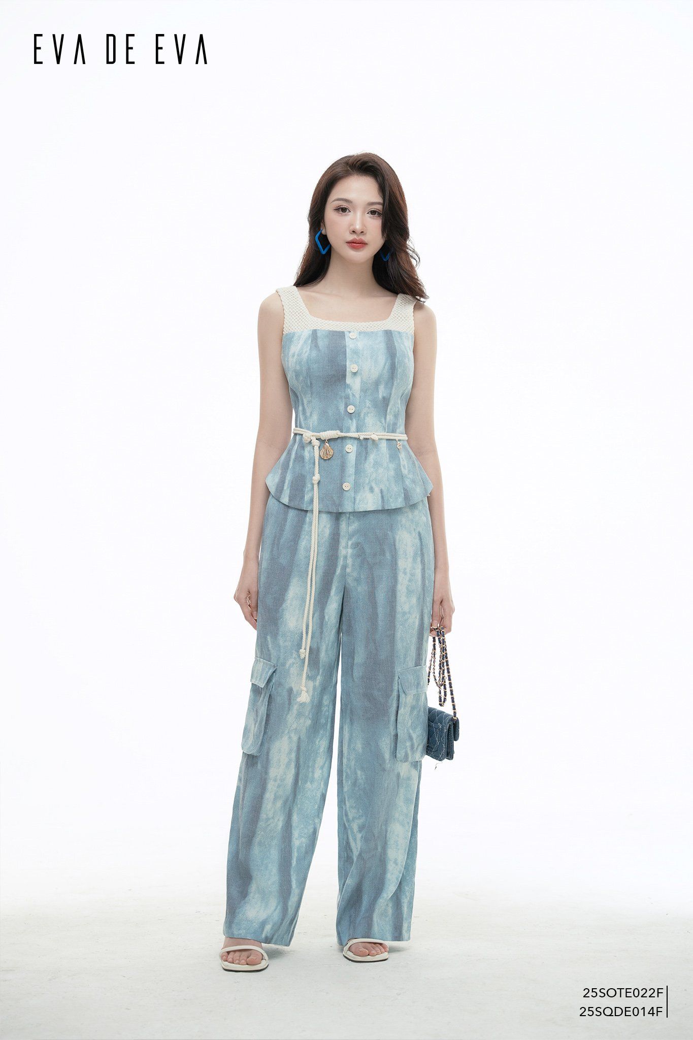  Quần dài, Ống suông 25SQDE014F 