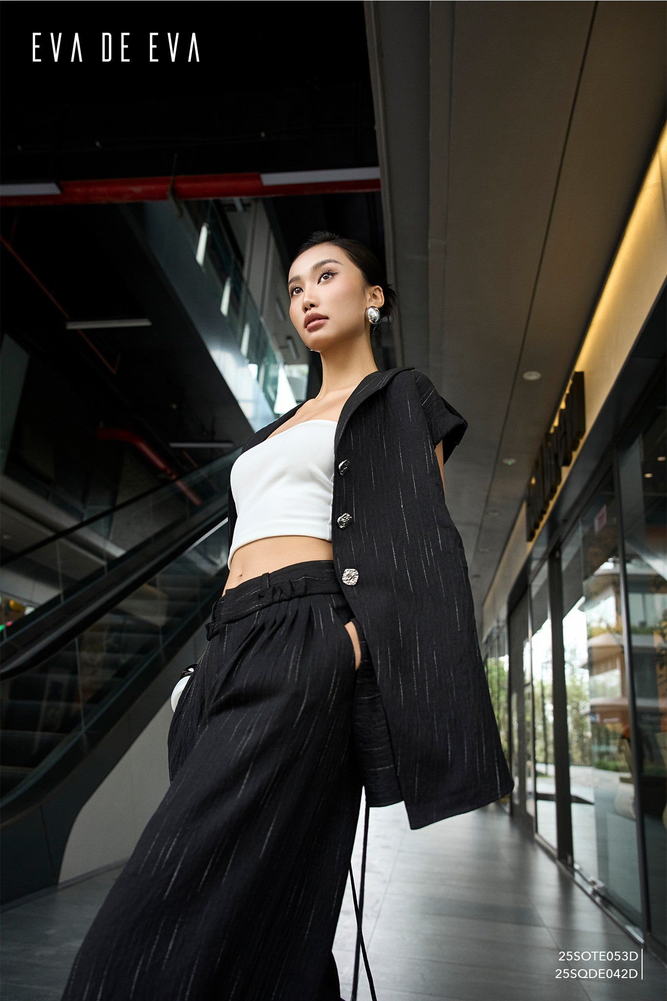  Quần dài, Ống suông 25SQDE042D 