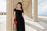  Chân váy Midi, Xếp ly 25SCVE073D 