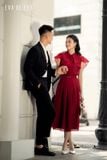  Chân váy Midi, Xếp ly 25SCVE096Đ 