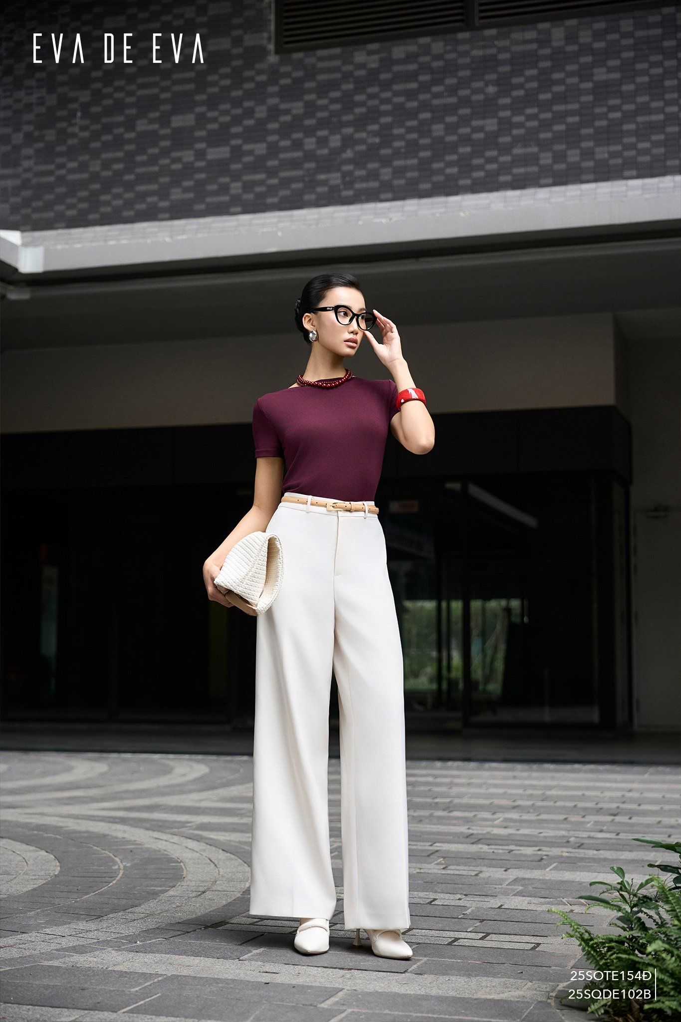  Quần dài, Ống suông 25SQDE102B 