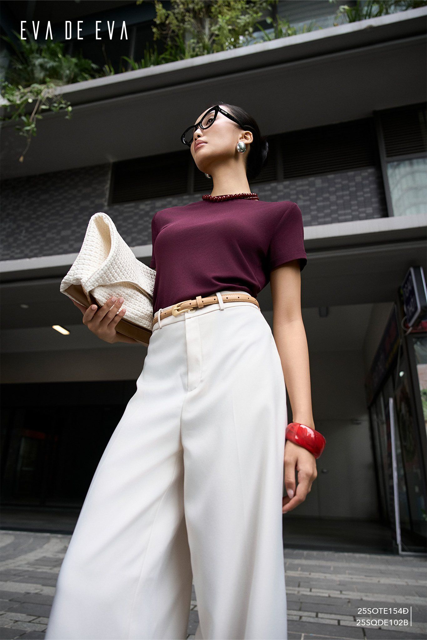  Quần dài, Ống suông 25SQDE102B 