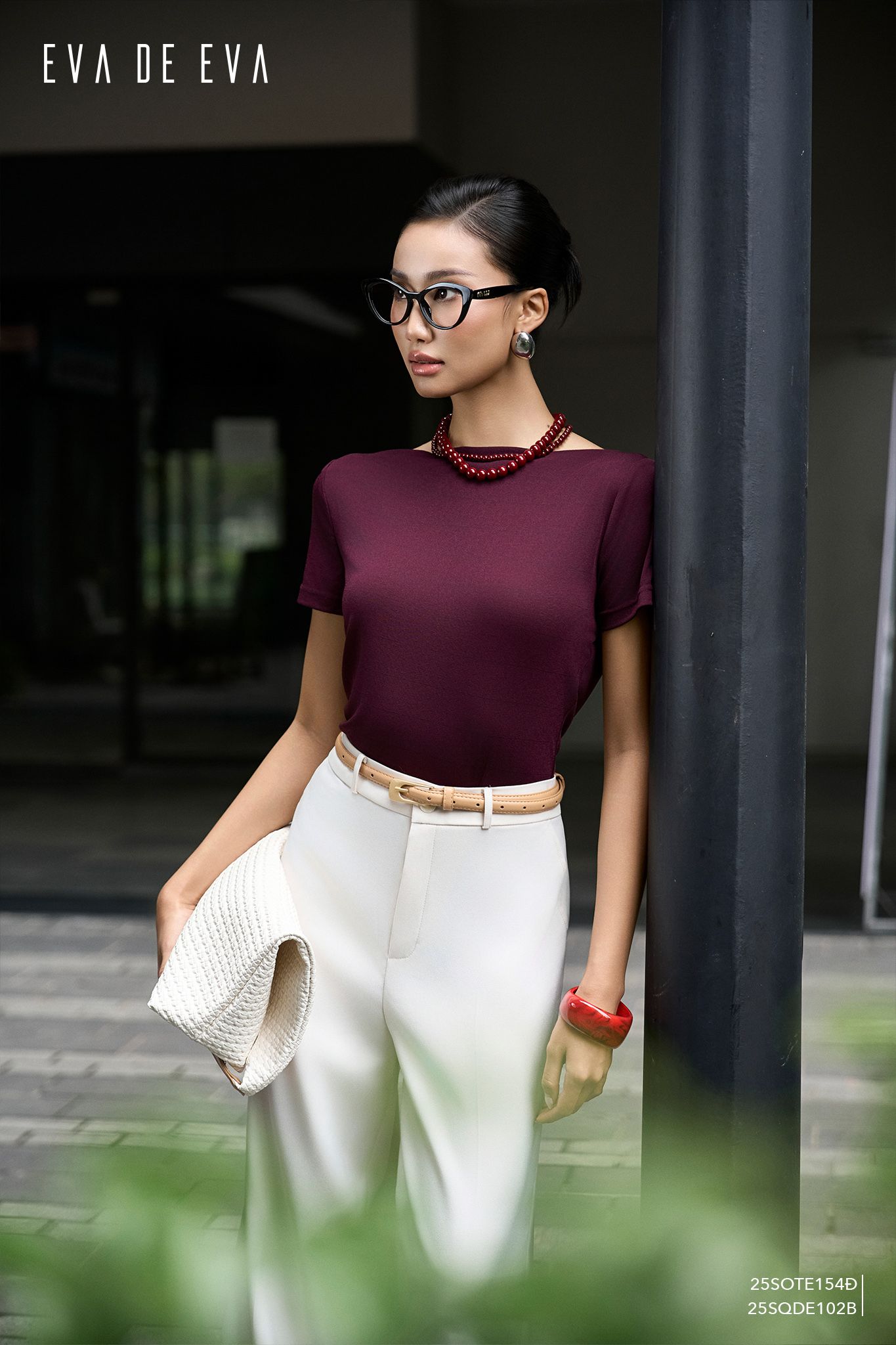  Quần dài, Ống suông 25SQDE102B 