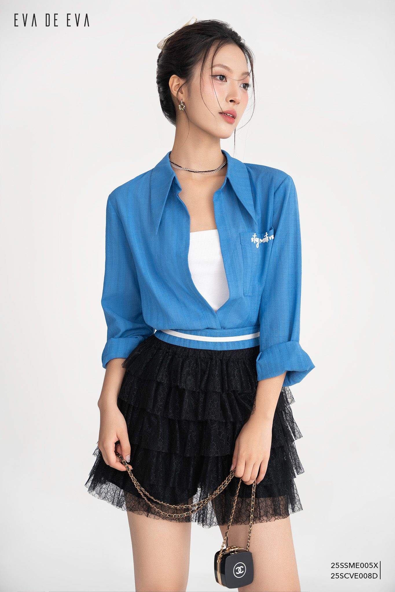  Sơ mi tay dài,  25SSME005X 