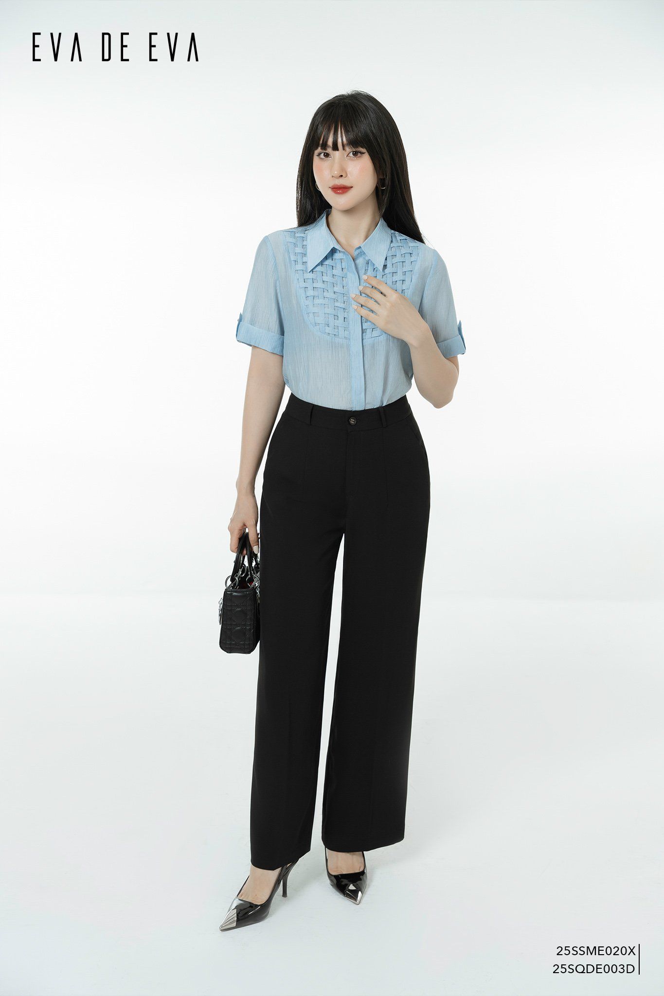  Sơ mi tay ngắn, Dáng sơ vin 25SSME020X 