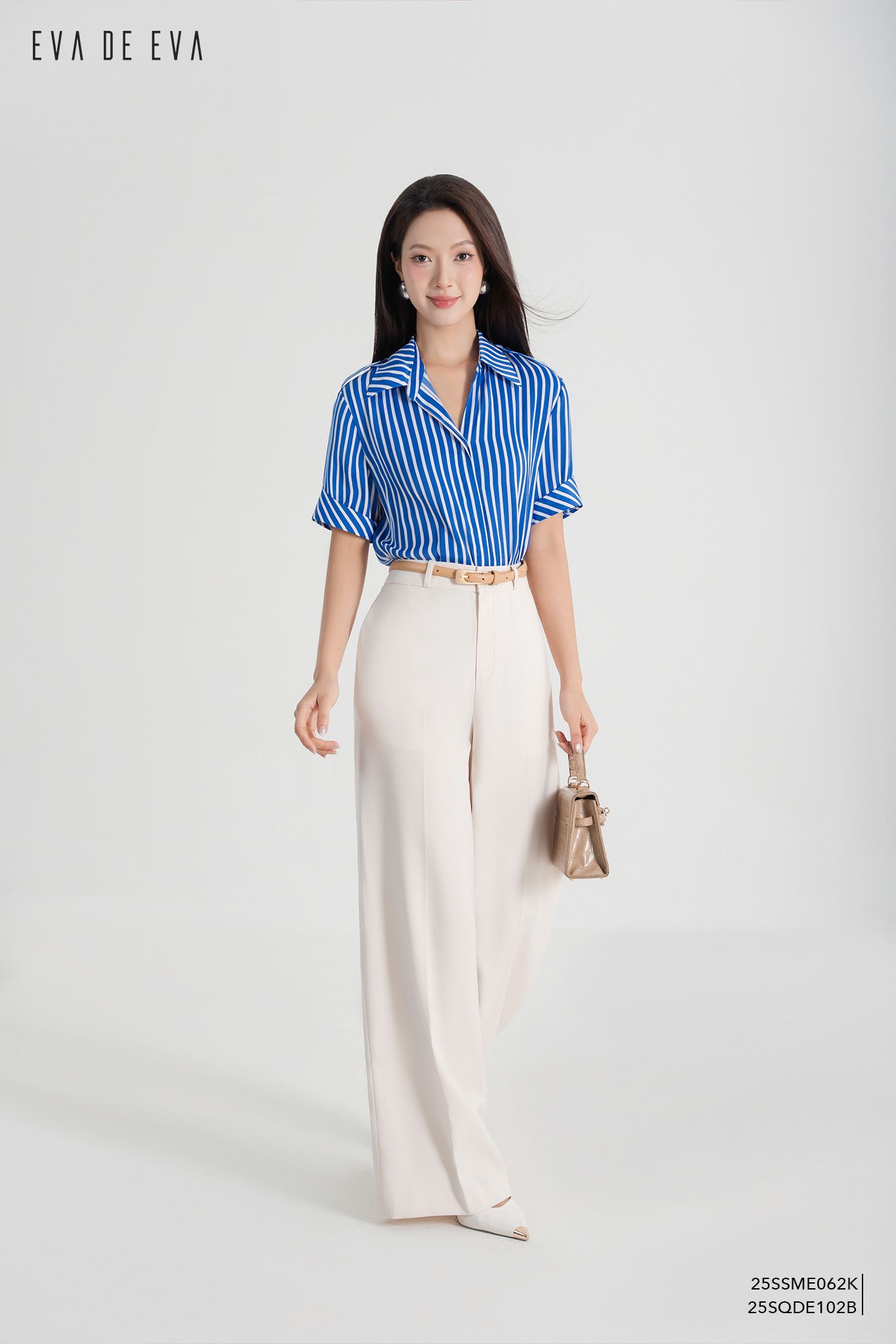  Sơ mi tay ngắn, Dáng sơ vin 25SSME062K 